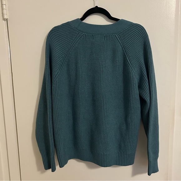 Old Navy Teal Button Down Cardigan Sweater - Picture 5 of 5